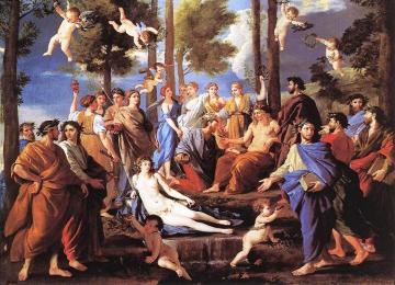 Apollo and the Muses Artwork by Nicolas Poussin