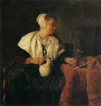 The Tippler Artwork by Gabriel Metsu