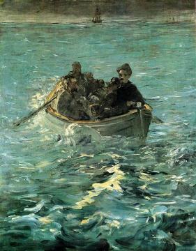 The Escape of Rochefort - The Large Study Artwork by Edouard Manet