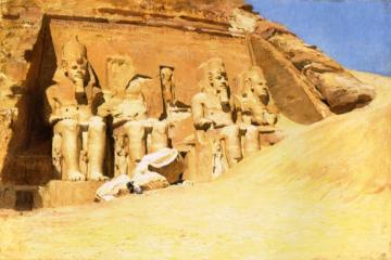 Abu Simbel Artwork by Frederick Arthur Bridgman