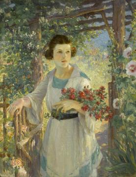 The Rustic Gate Artwork by Colin Campbell Cooper