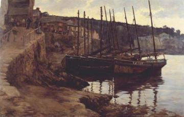 At Their Moorings Artwork by Stanhope Alexander Forbes