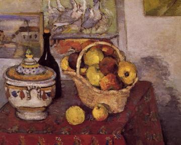 Still Life with Soup Tureen Artwork by Paul Cezanne