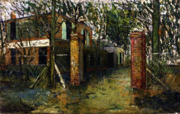 La Guinguette à Montmagny Artwork by Maurice Utrillo