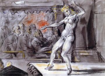 Burlesque Dancer Artwork by Reginald Marsh