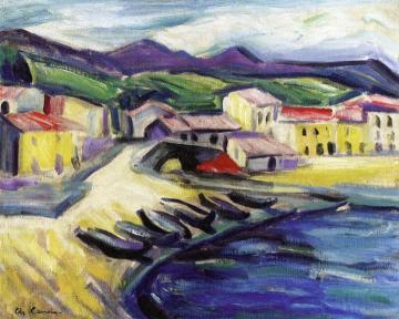 Fishing Village in Corsica Artwork by Charles Camoin