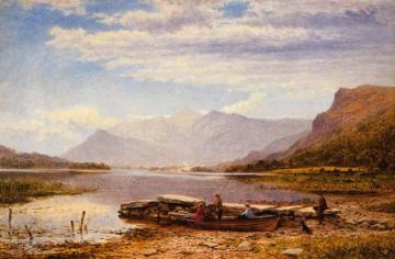 Derwentwater from Ladore Artwork by Benjamin Leader