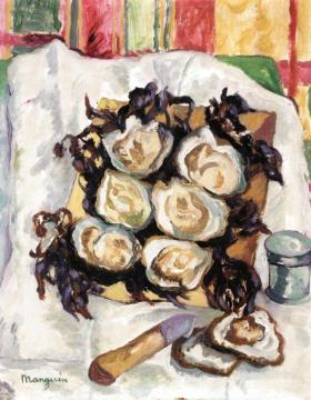Belon Oysters Artwork by Henri Manguin