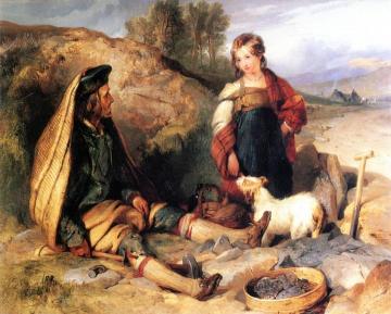 The Stonebreaker And His Daughter Artwork by Edwin Henry Landseer