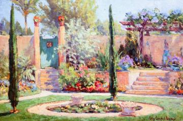 A Garden Path Artwork by Colin Campbell Cooper