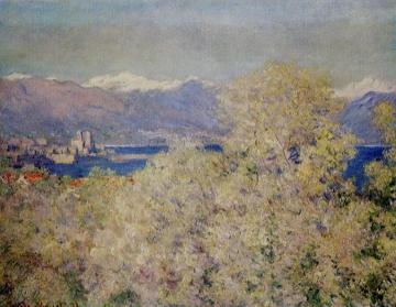 Antibes - View of the Salis Gardens Artwork by Claude Oscar Monet