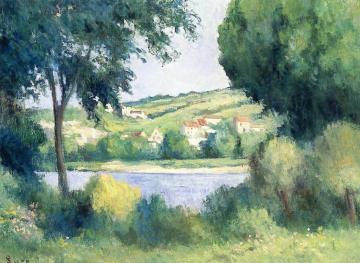 Near Rolleboise, View through the Trees Artwork by Maximilien Luce