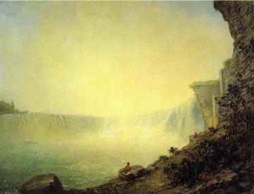 The Canadian Side Of Niagara Falls, Platform Rock Artwork by Rembrandt Peale