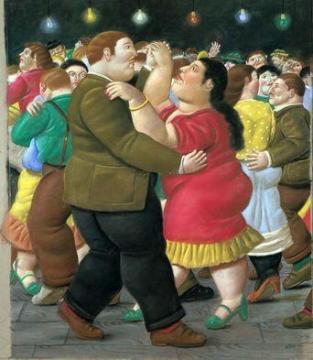 Dancers Artwork by Fernando Botero