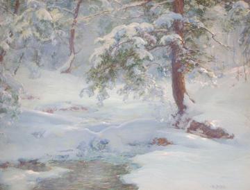 A Winter Idyll Artwork by Walter Launt Palmer