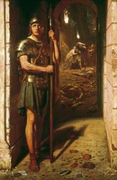 Faithful Unto Death Artwork by Sir Edward John Poynter