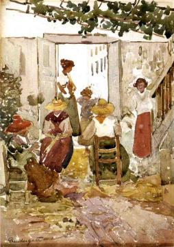 Lacemakers, Venice Artwork by Maurice Prendergast