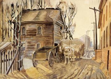The Haymow, Salem Artwork by Charles Burchfield
