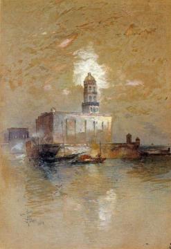 Castle of San Juan D'Ulloa, Vera Cruz, Mexico Artwork by Thomas Moran