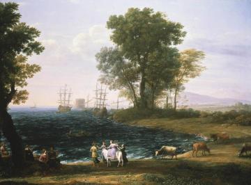 Coast Scene With The Rape Of Europa Artwork by Claude Lorrain