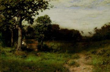 The Old Schoolhouse Artwork by Alexander Helwig Wyant