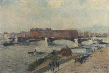 Docks in Rouen Artwork by Gustave Loiseau