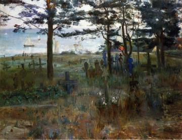 Fishermen's Cemetery at Nidden Artwork by Lovis Corinth