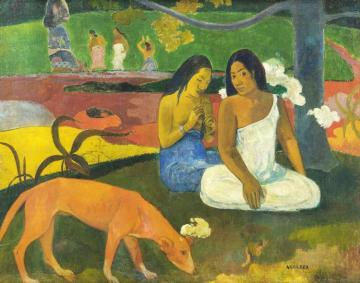 Arearea Artwork by Paul Gauguin