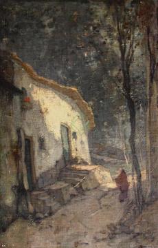 Woman and House Artwork by Ype Wenning