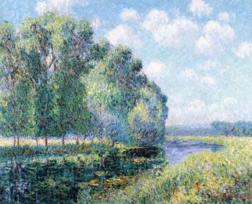 A Bend in the Eure Artwork by Gustave Loiseau