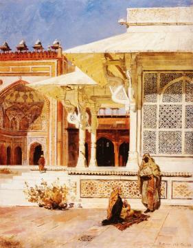 White Marble Tomb at Suittitor, Skiri Artwork by Edwin Lord Weeks