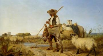 A Spanish Shepherd Artwork by Richard Ansdell