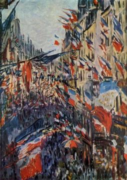 The Rue Saint-Denis, 30th of June 1878 Artwork by Claude Oscar Monet