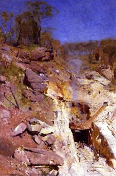 Fire's On Artwork by Sir Arthur Streeton
