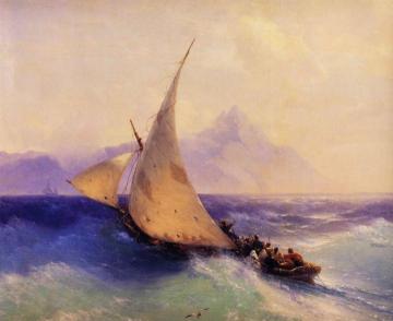 Rescue at Sea (detail) Artwork by Ivan Constantinovich Aivazovsky