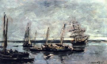 Near Camaret Artwork by Eugène-Louis Boudin