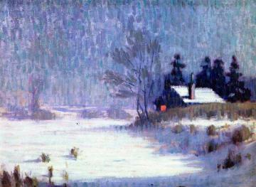 One Winter's Evening Artwork by Frank V. Dudley
