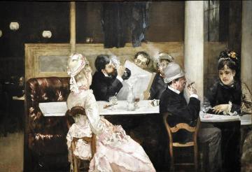 Café Scene In Paris Artwork by Henri Gervex
