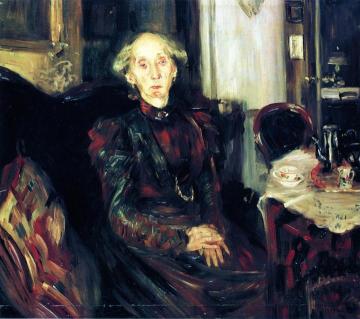 Portrait of Rosenhagen's Mother Artwork by Lovis Corinth