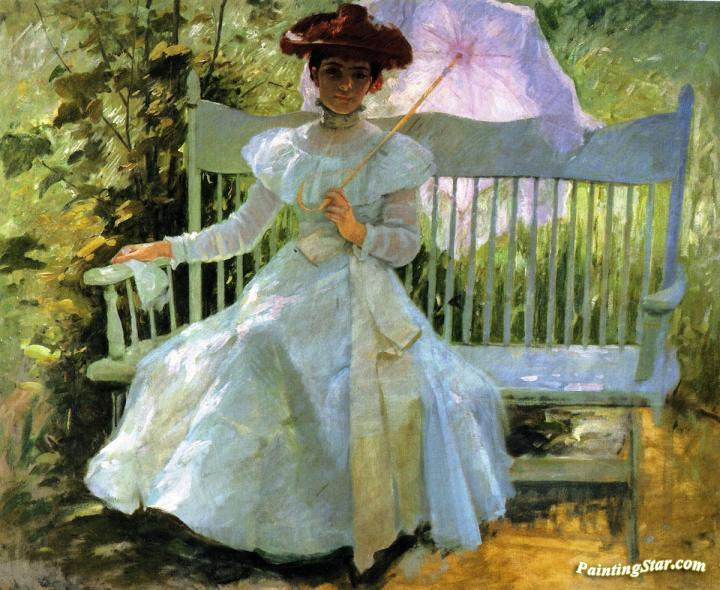 That Summer Afternoon In My Garden Artwork by Frank Duveneck
