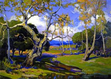 A California Woodland Artwork by Franz Bischoff