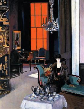 Interior: The Orange Blind Artwork by Francis Campbell Boileau Cadell