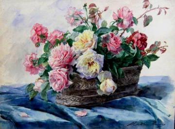 Roses Artwork by Madeleine Jeanne Lemaire