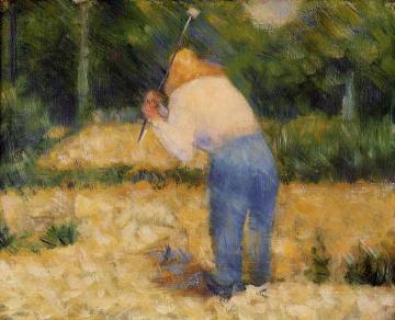 The Stone Breaker Artwork by Georges Seurat