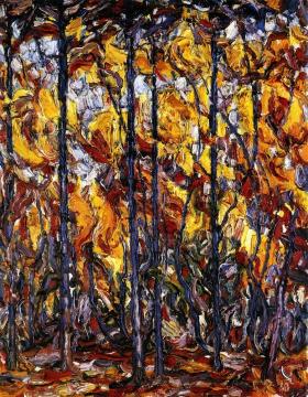 Buchen im Herbst Artwork by Christian Rohlfs