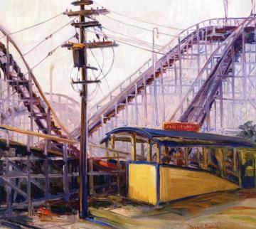 Fair Park Lightnin' Artwork by Jessie Fremont Snow Davis