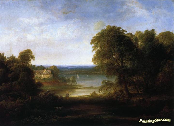 Landscape with Factory Artwork by Thomas Doughty