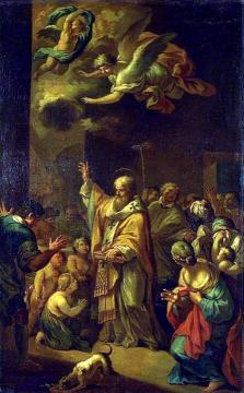 St Nicholas Resuscitates the Children Artwork by Bon Boullogne
