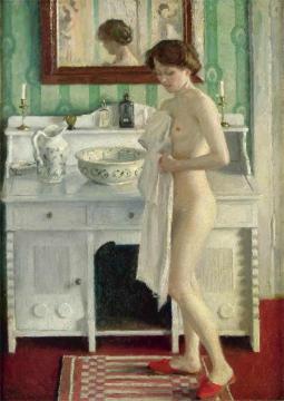 The Morning Toilet Artwork by Paul Gustave Fischer
