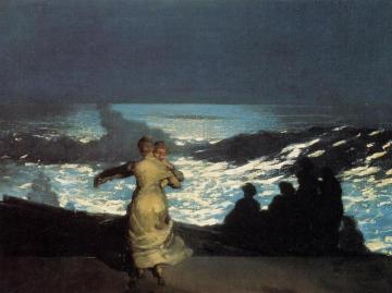 A Summer Night Artwork by Winslow Homer